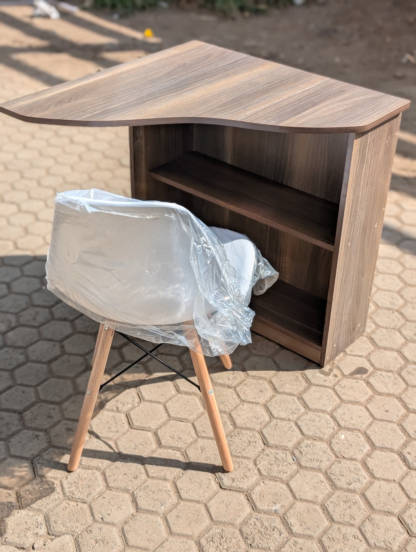 0.7 meters L shaped desk and Eames Chair