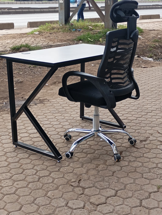Desk and headrest Chair